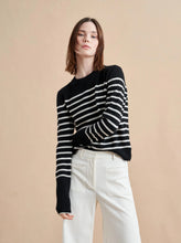 Load image into Gallery viewer, Striped Sweater with chest pocket
