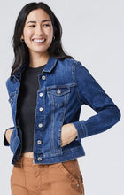 Load image into Gallery viewer, Samantha Denim Jacket
Cropped | Mid Brushed Feather Blue
