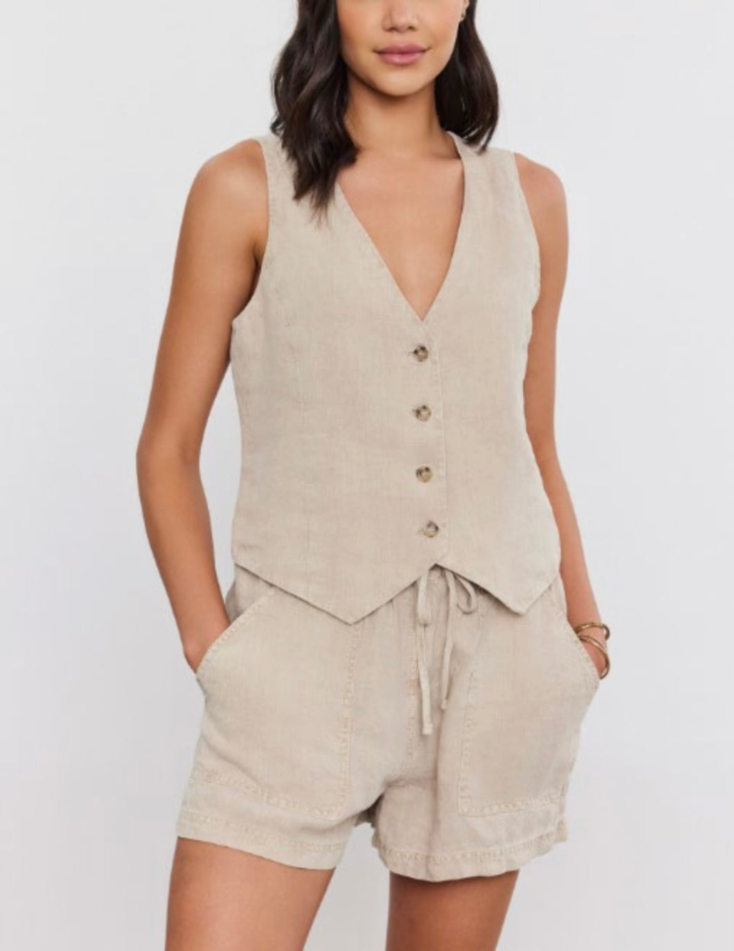 Mylie Heavy Linen Vest