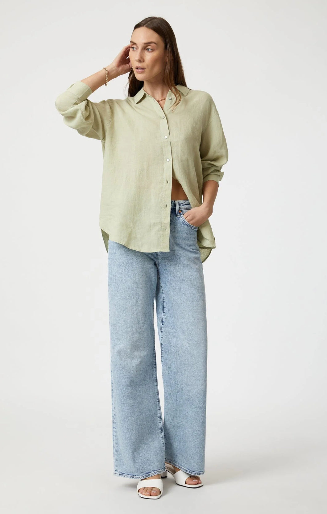 Linen Button-Up Shirt