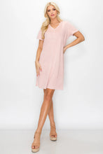 Load image into Gallery viewer, Audrey Suede 60s Shift Dress V Neck
