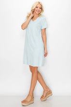 Load image into Gallery viewer, Audrey Suede 60s Shift Dress V Neck
