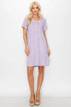 Load image into Gallery viewer, Audrey Suede 60s Shift Dress V Neck
