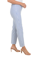 Load image into Gallery viewer, Crazy Larry Blue Stripe cropped Kick Flare
